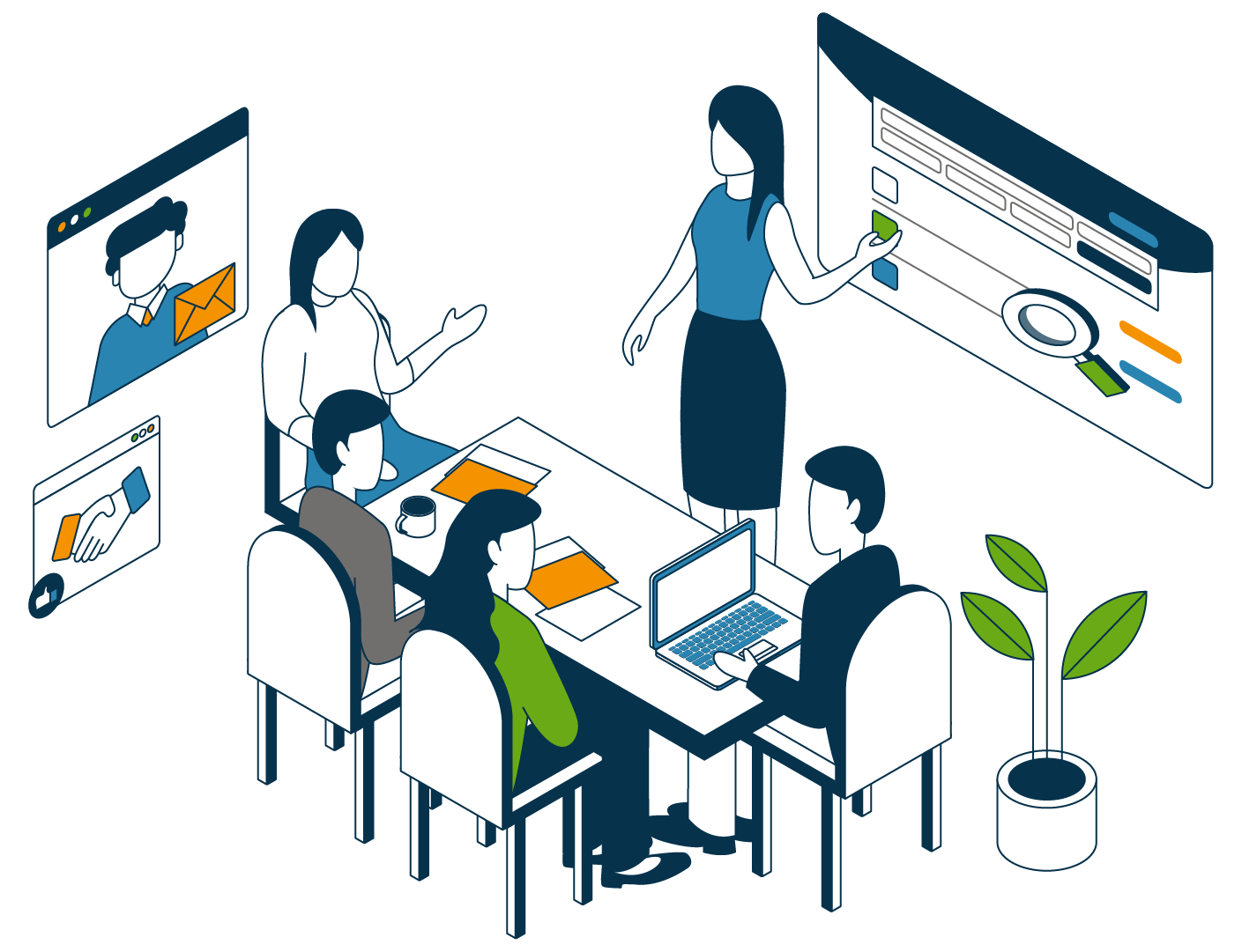 People - Busy Meeting
